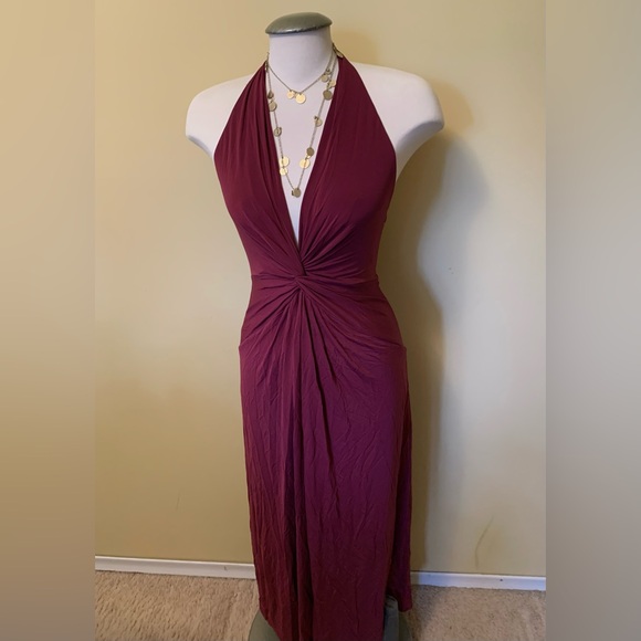 SEXY Vintage BCBG plunge neck Dress - Picture 7 of 8